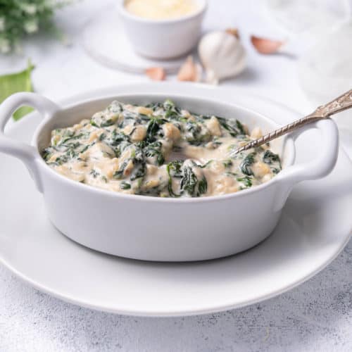 creamed spinach