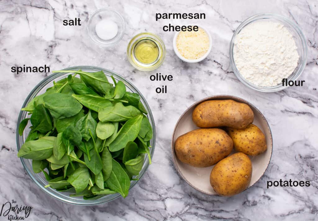Spinach Gnocchi Ingredients