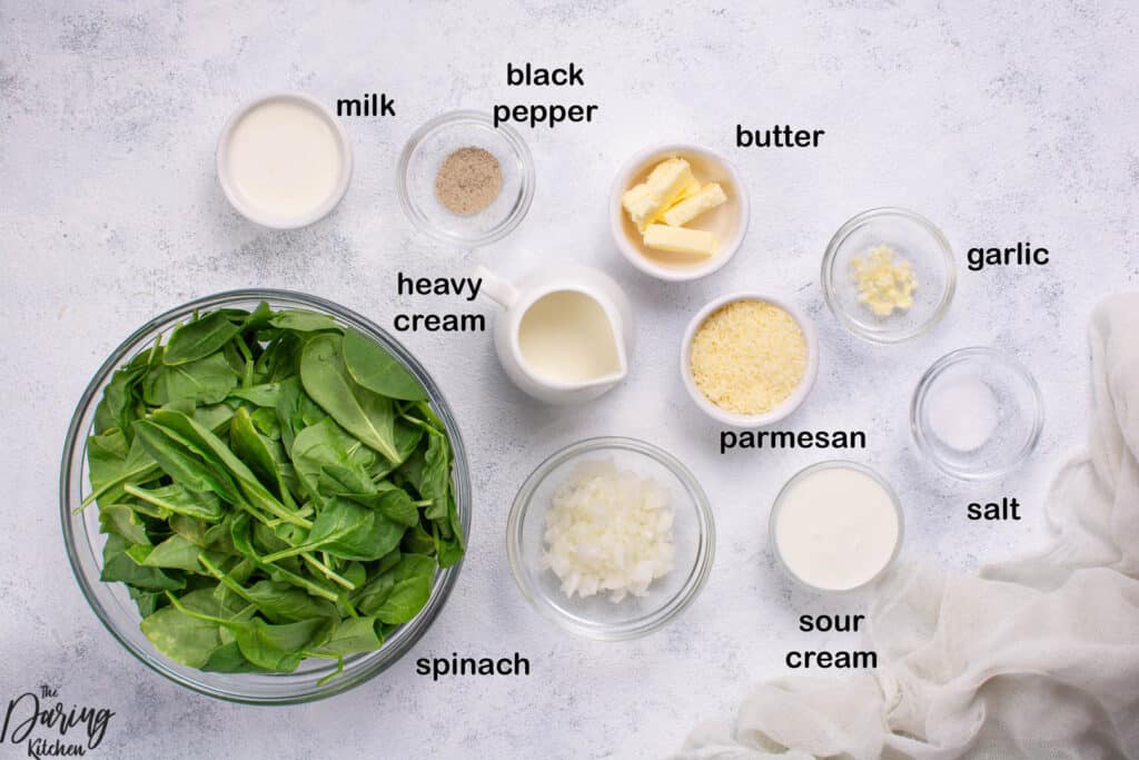 Creamed Spinach Ingredients