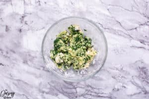 Spinach Gnocchi mix together