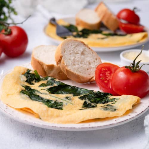 Spinach omelette