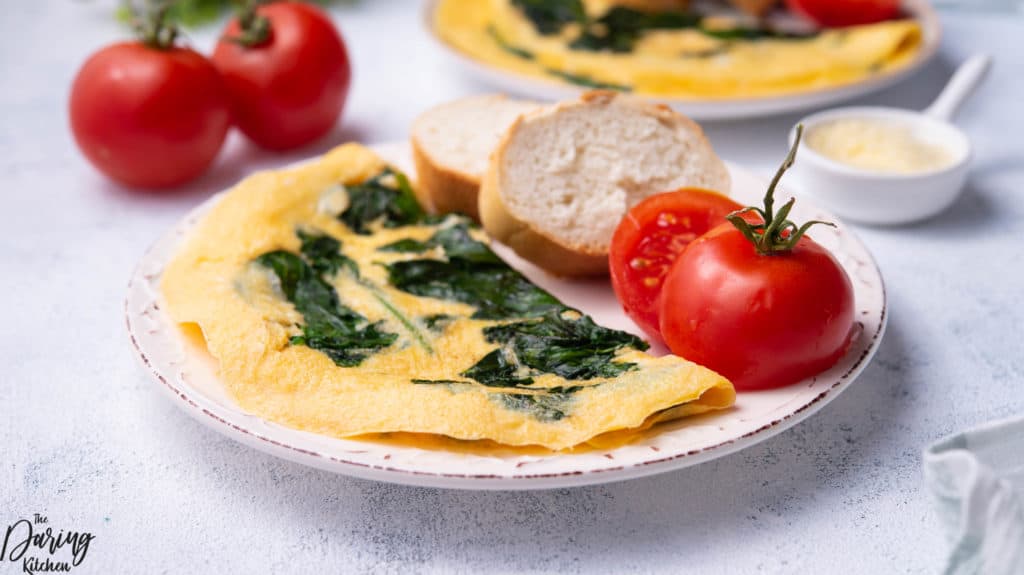 Spinach omelette