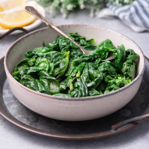 Steamed Spinach