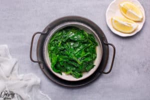Steamed Spinach