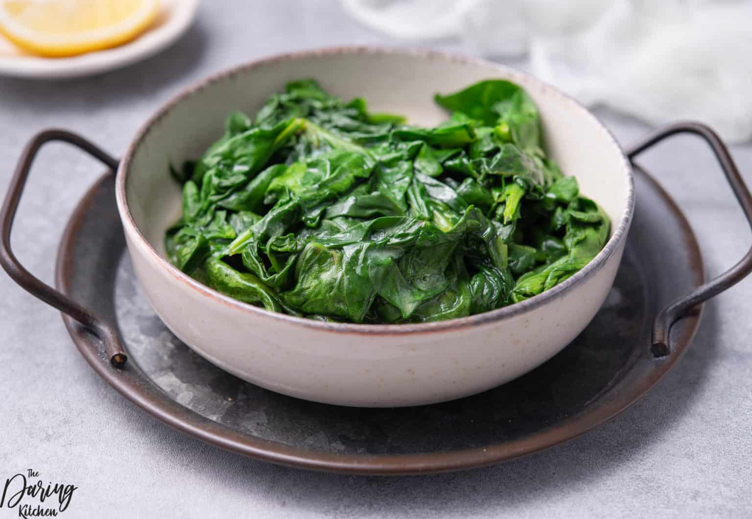 Steamed Spinach - Daring Kitchen