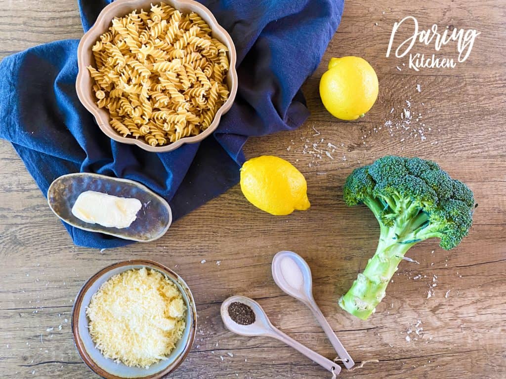 Broccoli pasta ingredients