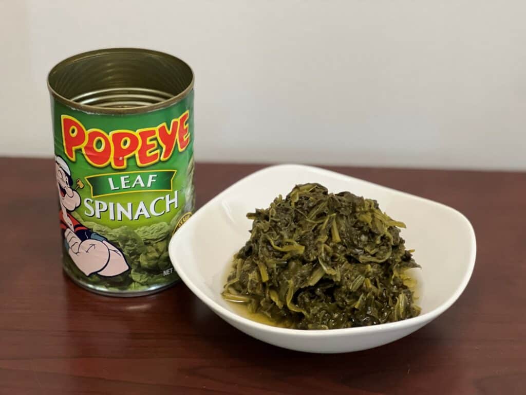 Popeye Spinach Can