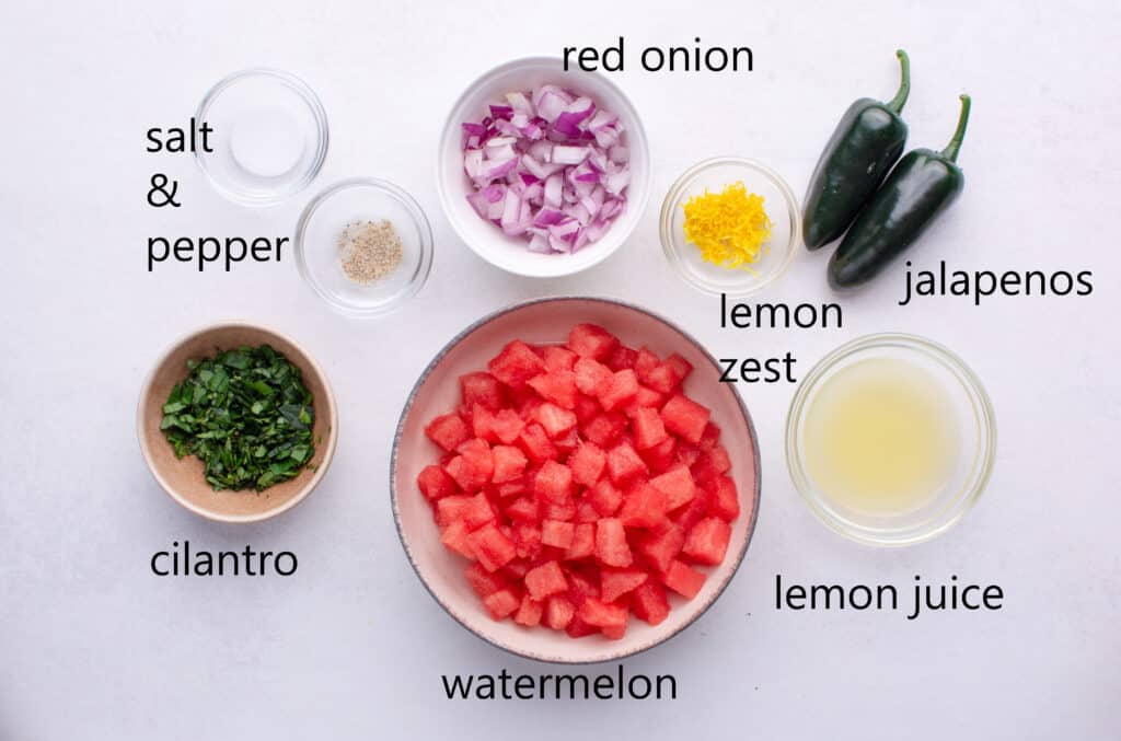 Watermelon Salsa Ingredients