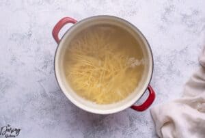 Cook pasta according directions