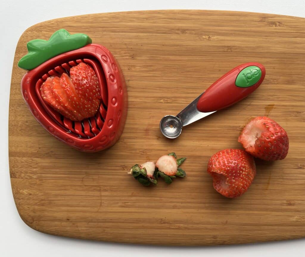 Strawberry Slicer Cutter Strawberry Corer Strawberry Huller Fruit Leaf Stem  Remo