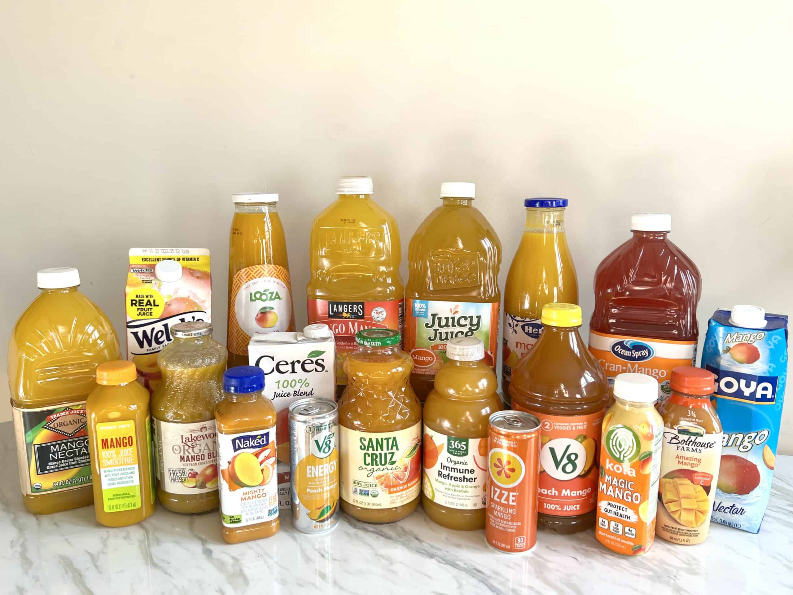 Different brands clearance of orange juice