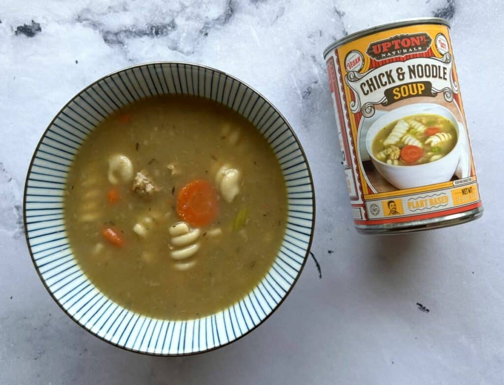 Best Canned Chicken Noodle Soup Tasted And Reviewed Daring Kitchen   Uptons Chick And Noodle 1024x782 