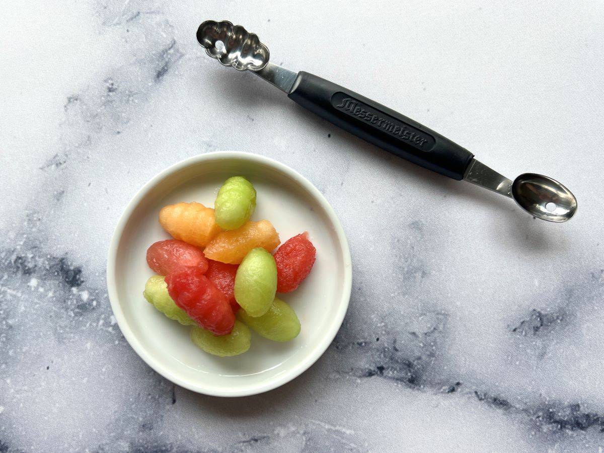 Double-Sided Melon Baller Stainless Steel Melon Ballers Fruit Baller Scoop  Melon Baller Scoop Use for Watermelon Ice Cream Cone